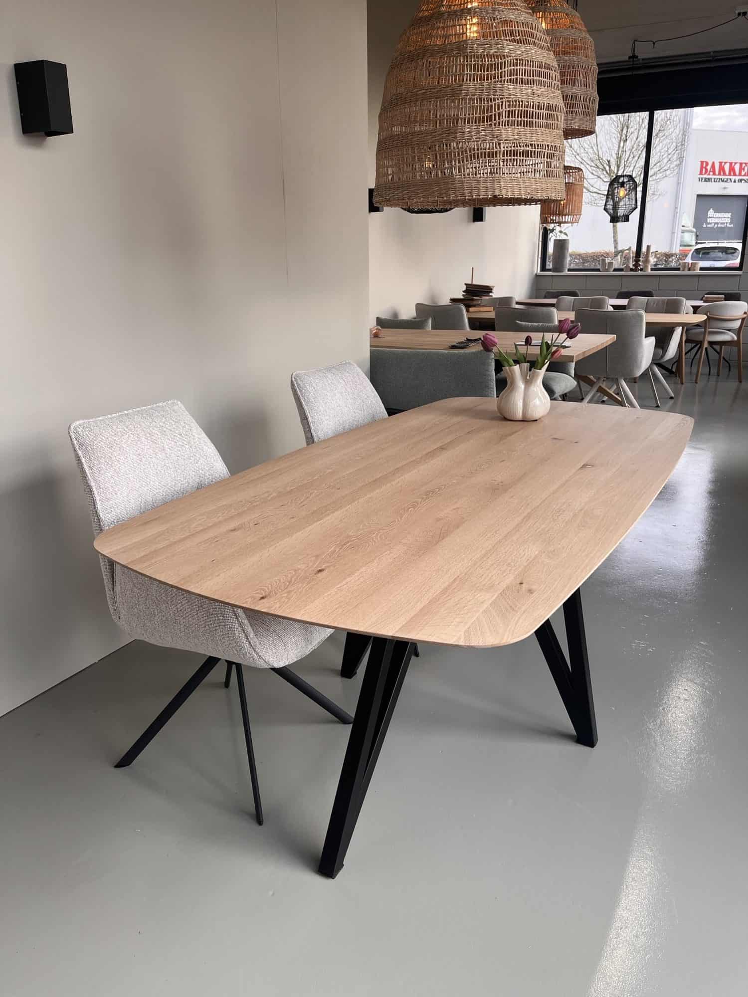 eiken eettafel deens ovaal