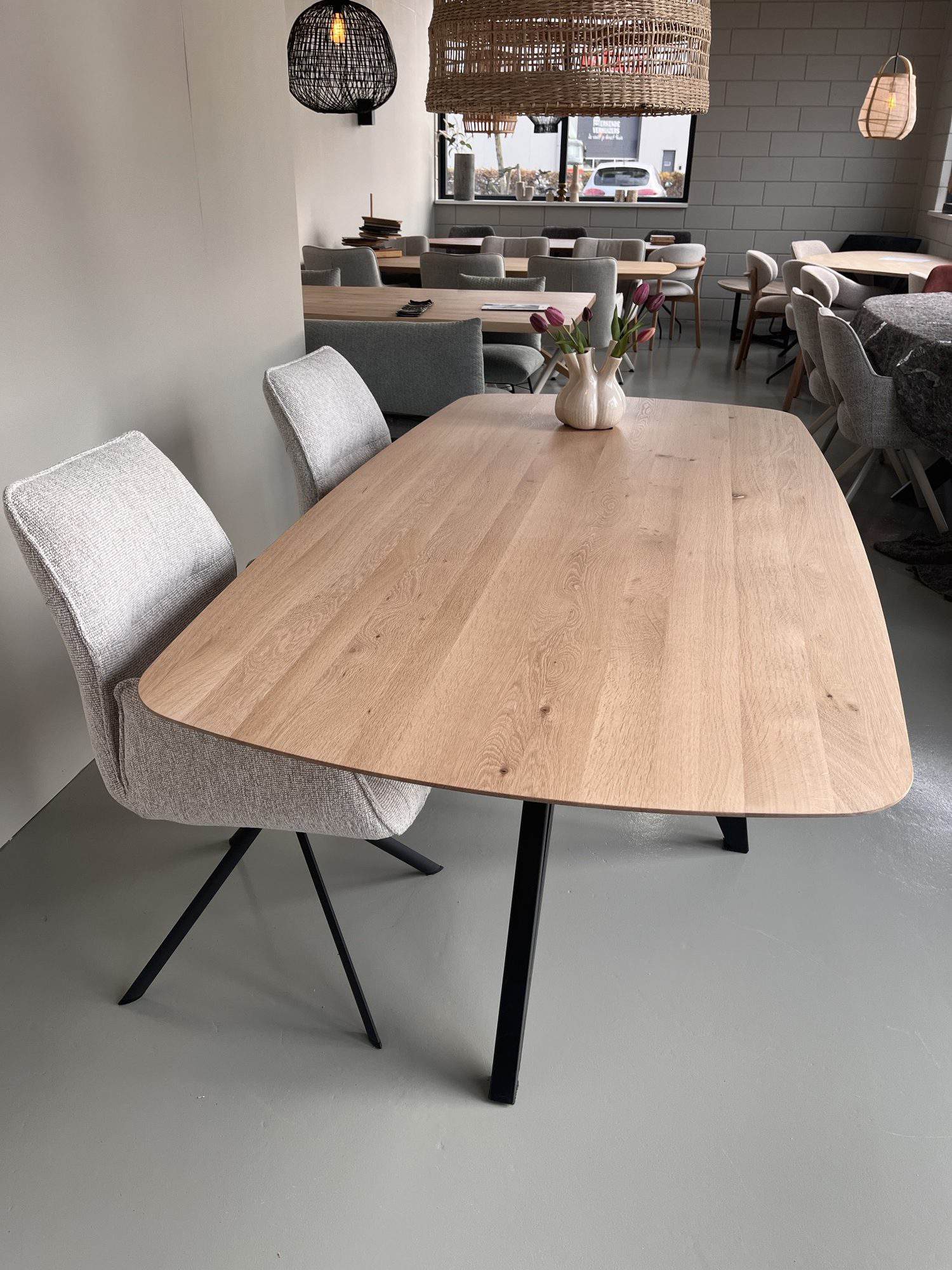 eiken eettafel deens ovaal