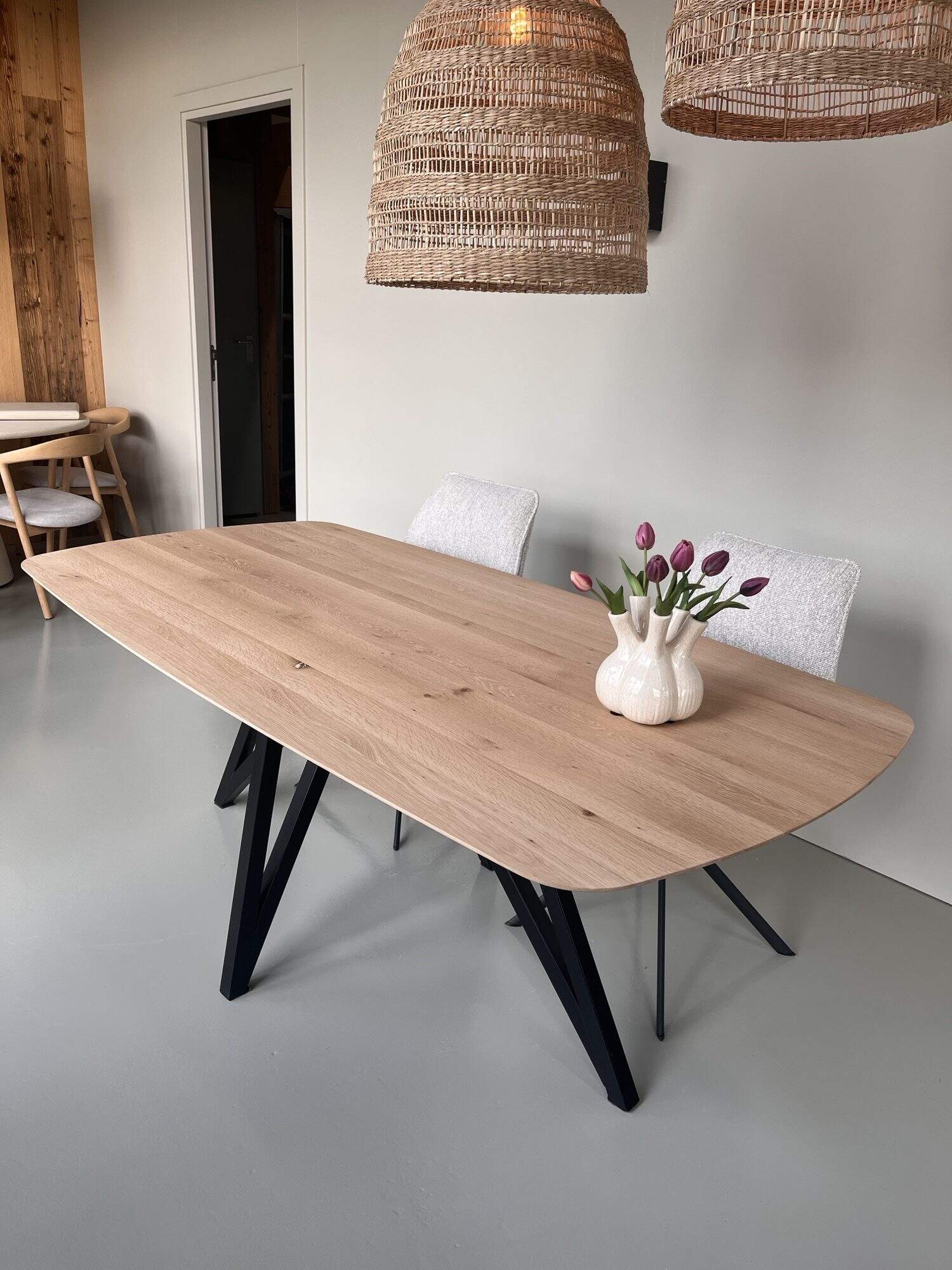 eiken eettafel deens ovaal