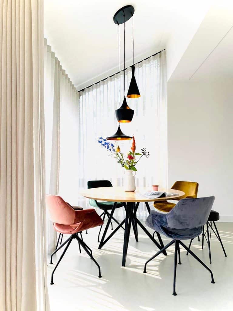 Betonlook tafel ovaal