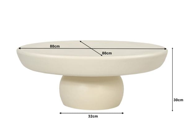 , Betonlook Salontafel Rond &#8211; Brix Dune 80cm, Lok Living