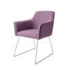 , Hofu Violet Daisy Eetkamerstoel &#8211; Slide Steel, Lok Living