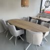 organische eettafel nier met matrix poot