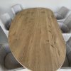organische eettafel nier met matrix poot