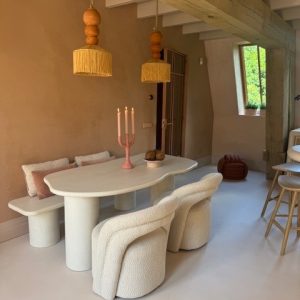 eetkamerbank betonlook mortex