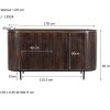 Dressoir Noor Walnut 170 cm