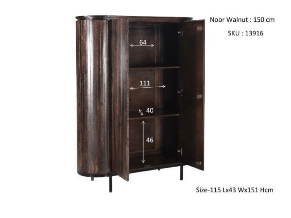 Kast Noor Walnut 150 cm