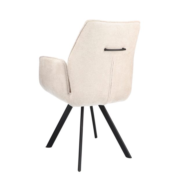 Ibiza eetkamerstoel met armleuningen kleur natural