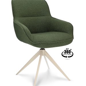 eetkamerstoel boucle stof en draaibaar