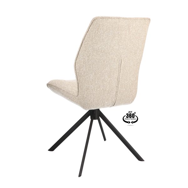 Draaistoel Eetkamerstoel Sevilla beige