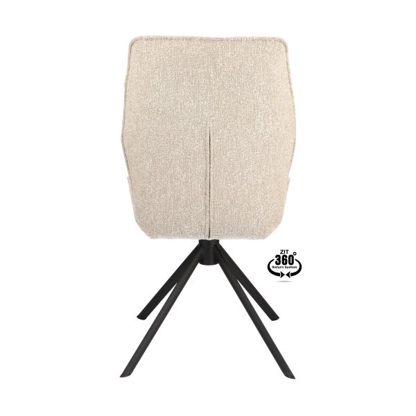 Draaistoel Eetkamerstoel Sevilla beige
