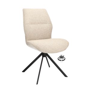 Draaistoel Eetkamerstoel Sevilla beige