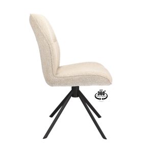 Draaistoel Eetkamerstoel Sevilla beige