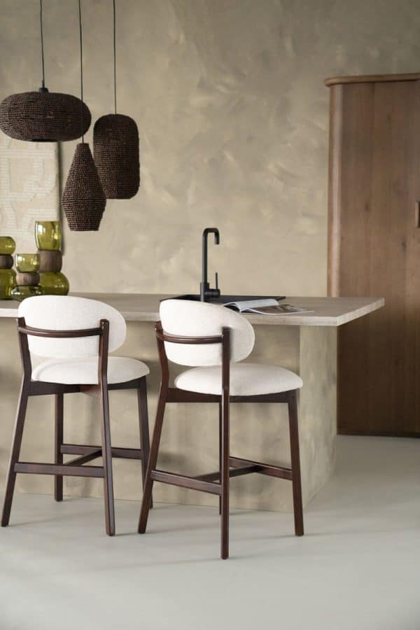 Lucca Barstoel - Bruin Beige