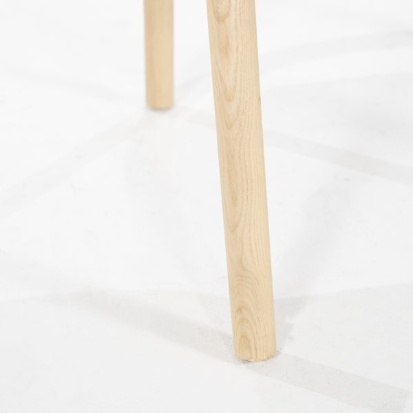 houten eetkamerstoel essenhout en stof