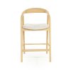 lichte houten barstoel
