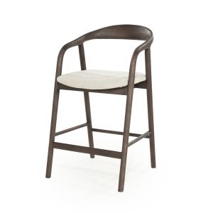 donker houten barstoel