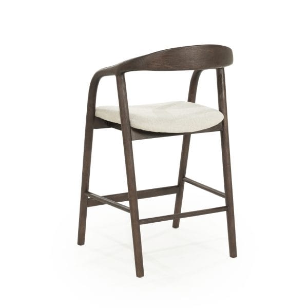 donker houten barstoel