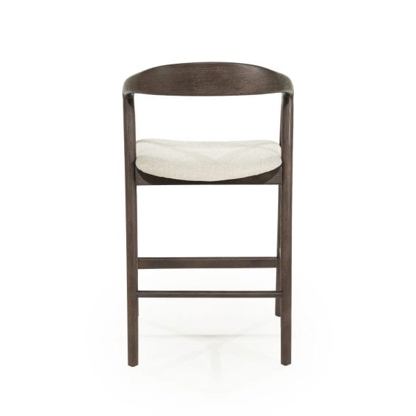 donker houten barstoel
