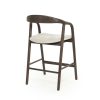donker houten barstoel