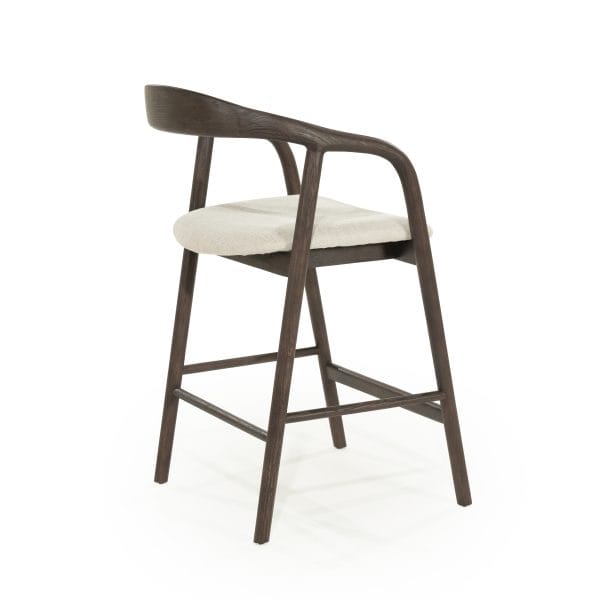 donker houten barstoel