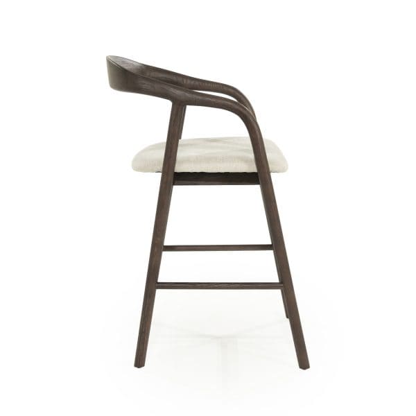 donker houten barstoel
