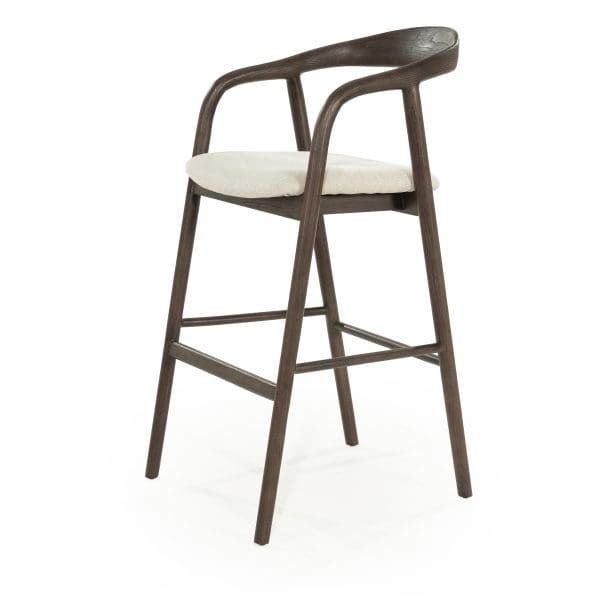 donker houten barkruk