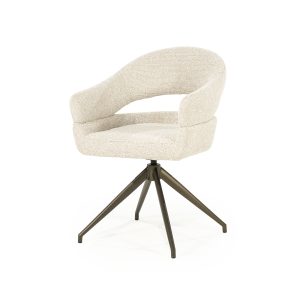 Bologna Draaibare Eetkamerstoel - Stof Beige