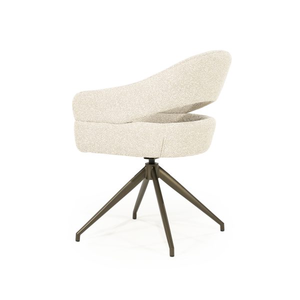Bologna Draaibare Eetkamerstoel - Stof Beige