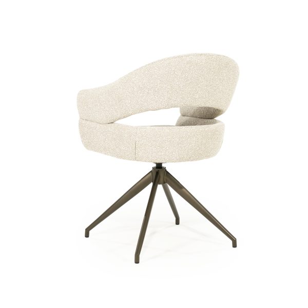 Bologna Draaibare Eetkamerstoel - Stof Beige