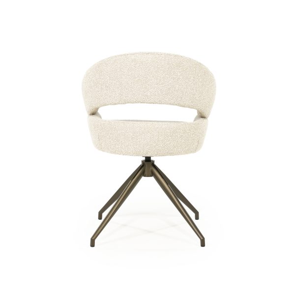 Bologna Draaibare Eetkamerstoel - Stof Beige