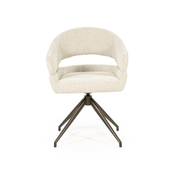 Bologna Draaibare Eetkamerstoel - Stof Beige