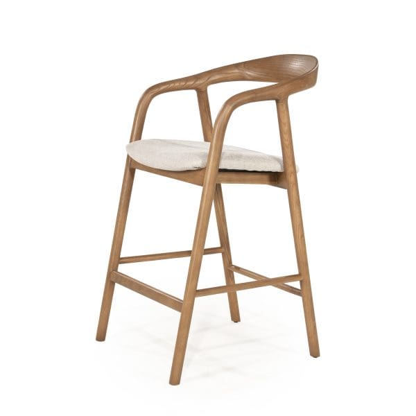 Sienna Houten Barstoel - Lichtbruin