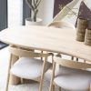 houten eetkamerstoel essenhout en stof