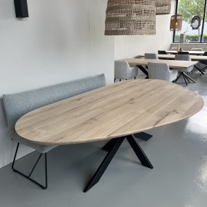 organische eettafel eiken