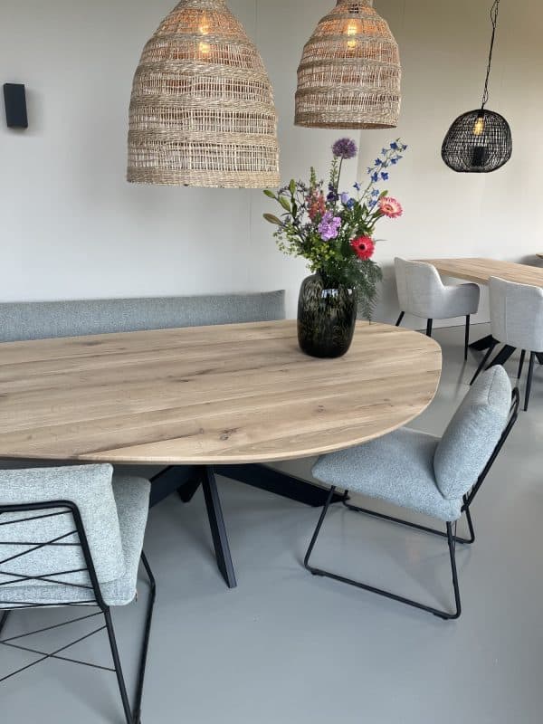 organische eettafel eiken