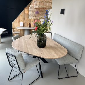 organische eettafel eiken