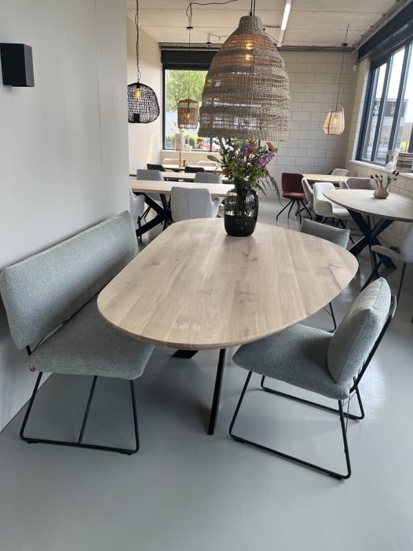 organische eettafel eiken