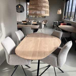organische eiken eettafel