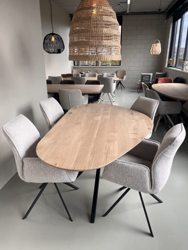 organische eiken eettafel