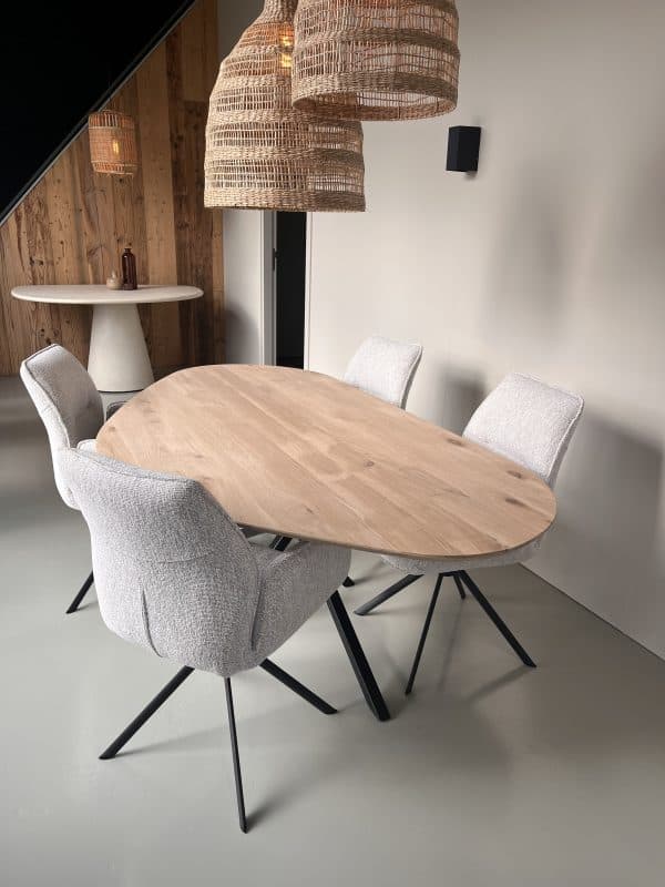organische eiken eettafel