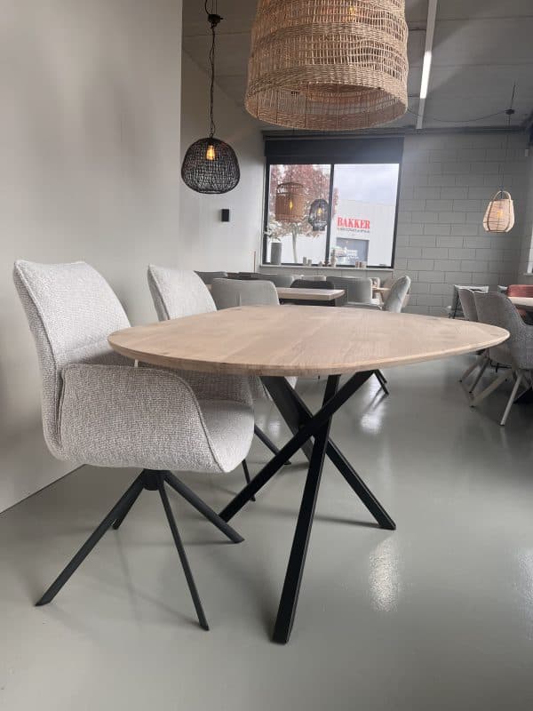 organische eiken eettafel