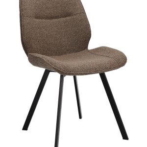 Boucle eetkamerstoel bruin