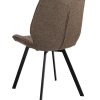 Boucle eetkamerstoel bruin