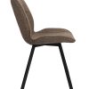 Boucle eetkamerstoel bruin