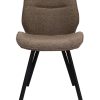 Boucle eetkamerstoel bruin