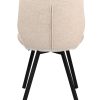 Boucle eetkamerstoel wit