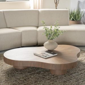 organische salontafel eiken